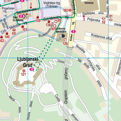 Reise Know-How Verlag Peter Rump GmbH Citymap Ljubljana 2020 digital map