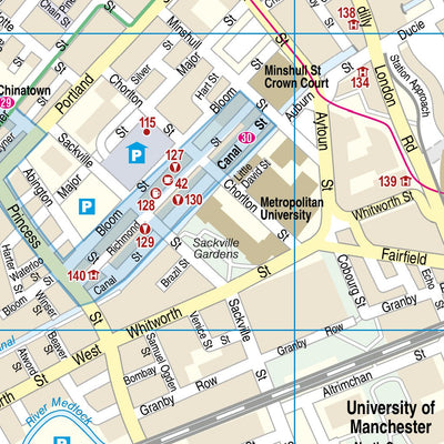 Reise Know-How Verlag Peter Rump GmbH Citymap Manchester 2018 digital map