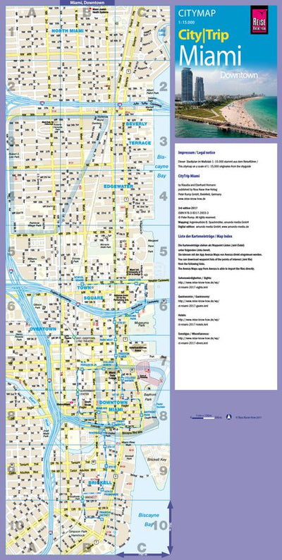 Reise Know-How Verlag Peter Rump GmbH Citymap Miami Downtown 2017 digital map