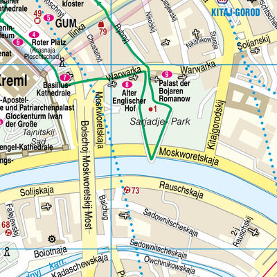 Reise Know-How Verlag Peter Rump GmbH Citymap Moscow 2020 digital map