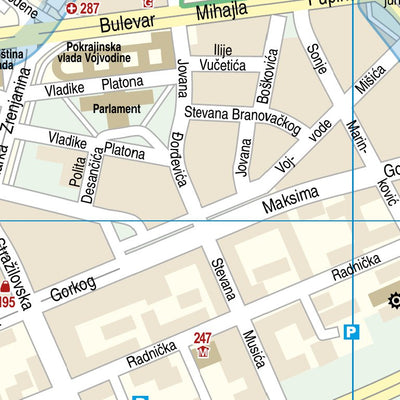 Reise Know-How Verlag Peter Rump GmbH Citymap Novi Sad 2017 digital map