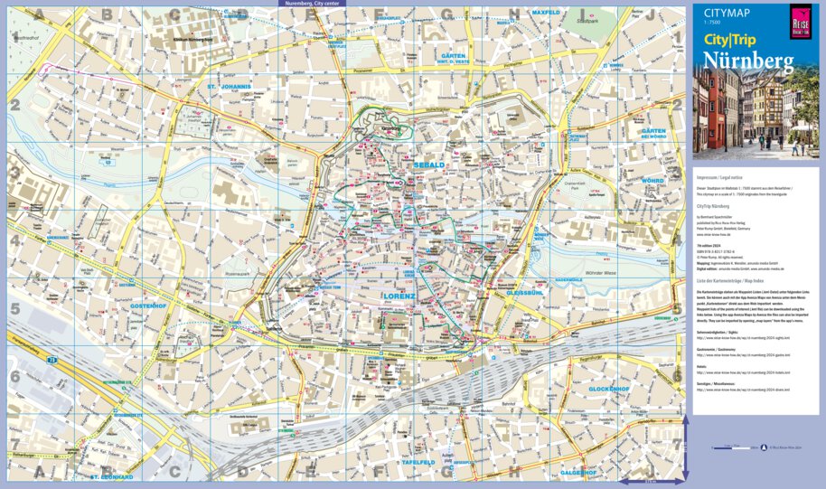 Nuremberg Roth Maps Citymap Nuremberg 2024 Map by Reise Know-How Verlag Peter Rump GmbH ...
