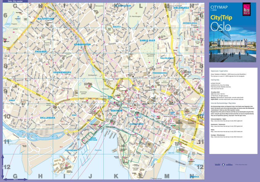 Citymap Oslo 2022 Map by Reise Know-How Verlag Peter Rump GmbH | Avenza ...