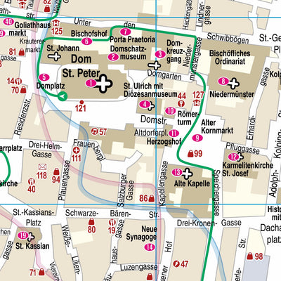 Reise Know-How Verlag Peter Rump GmbH Citymap Regensburg 2020 digital map