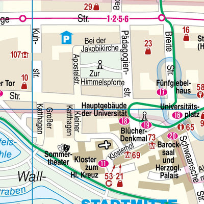Reise Know-How Verlag Peter Rump GmbH Citymap Rostock 2023 digital map