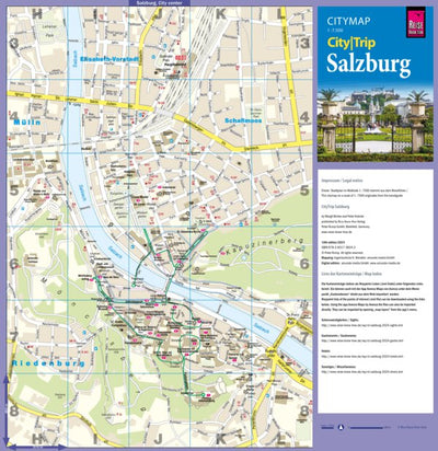 Reise Know-How Verlag Peter Rump GmbH Citymap Salzburg 2024 digital map