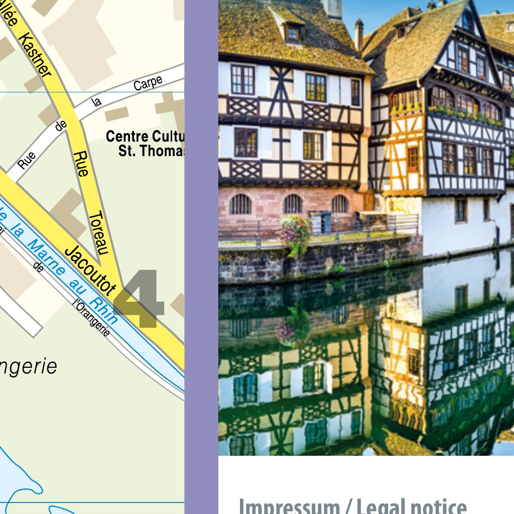 Citymap Strasbourg 2025 Map by - Reise Know How Verlag Peter Rump Gmbh Citymap Strassburg 2025 Map 1707255 Preview 2 