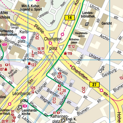 Reise Know-How Verlag Peter Rump GmbH Citymap Stuttgart 2020 digital map