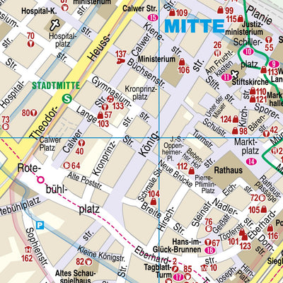 Reise Know-How Verlag Peter Rump GmbH Citymap Stuttgart 2020 digital map