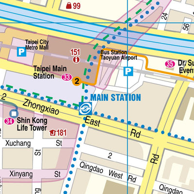 Reise Know-How Verlag Peter Rump GmbH Citymap Taipei 2019 digital map