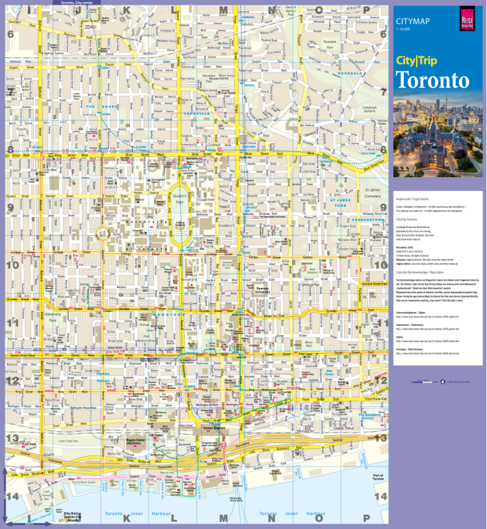 Citymap Toronto 2026 Map by Reise Know-How Verlag Peter Rump GmbH ...