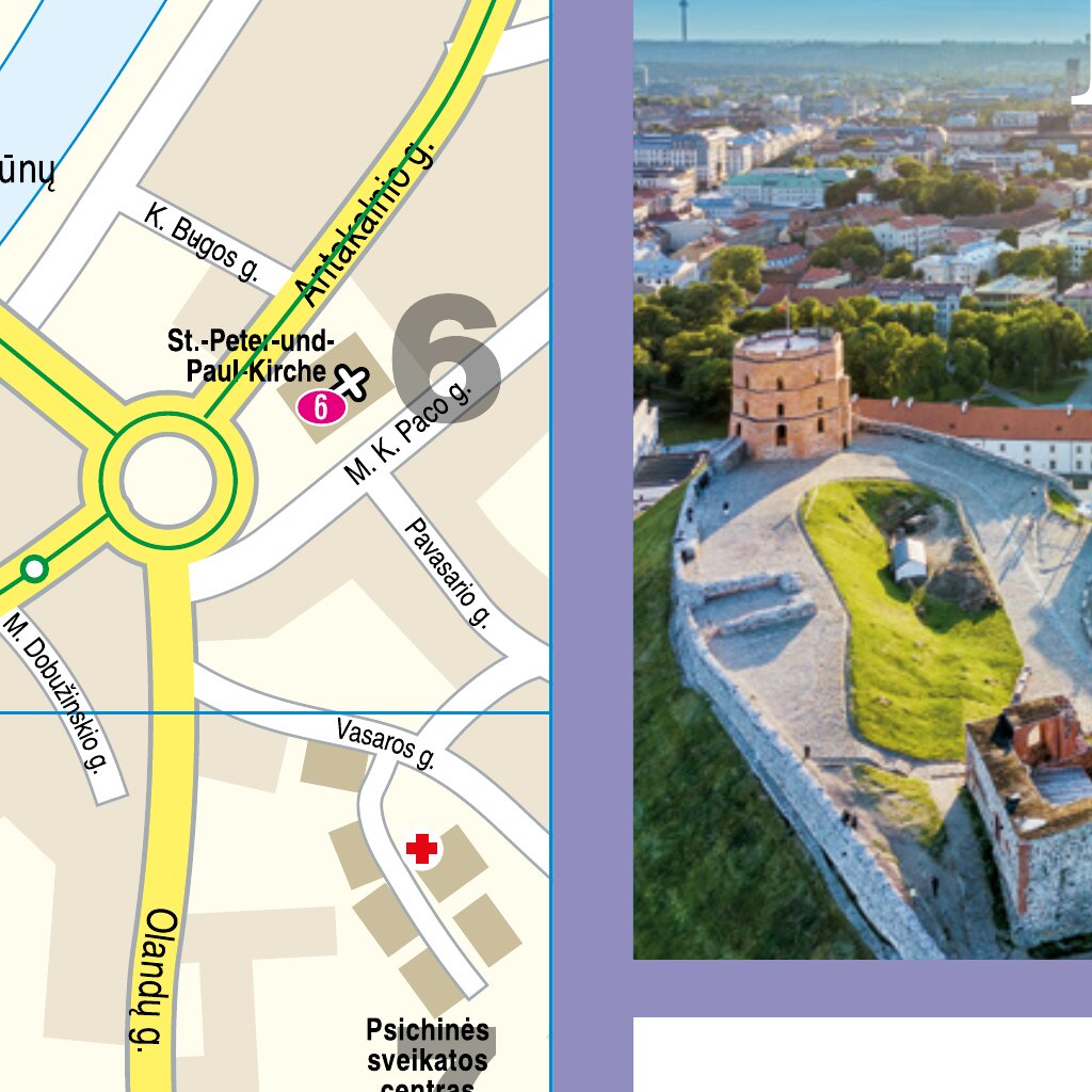 Citymap2 Vilnius 2025 Map by Reise - Reise Know How Verlag Peter Rump Gmbh Citymap Vilnius 2025 Map 1707256 Preview 2 