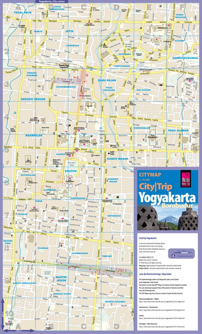 Reise Know-How Verlag Peter Rump GmbH Citymap Yogyakarta digital map