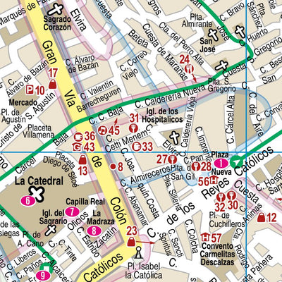 Reise Know-How Verlag Peter Rump GmbH Citymap3 Granada 2024 digital map