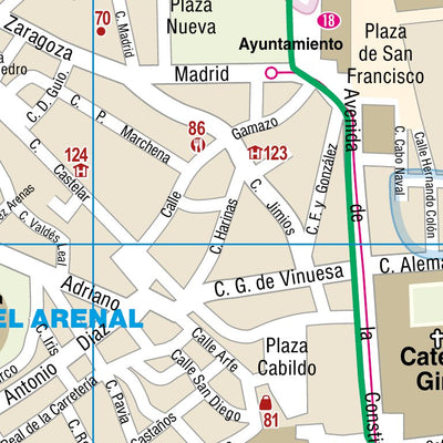 Reise Know-How Verlag Peter Rump GmbH Citymap3 Sevilla 2020 digital map