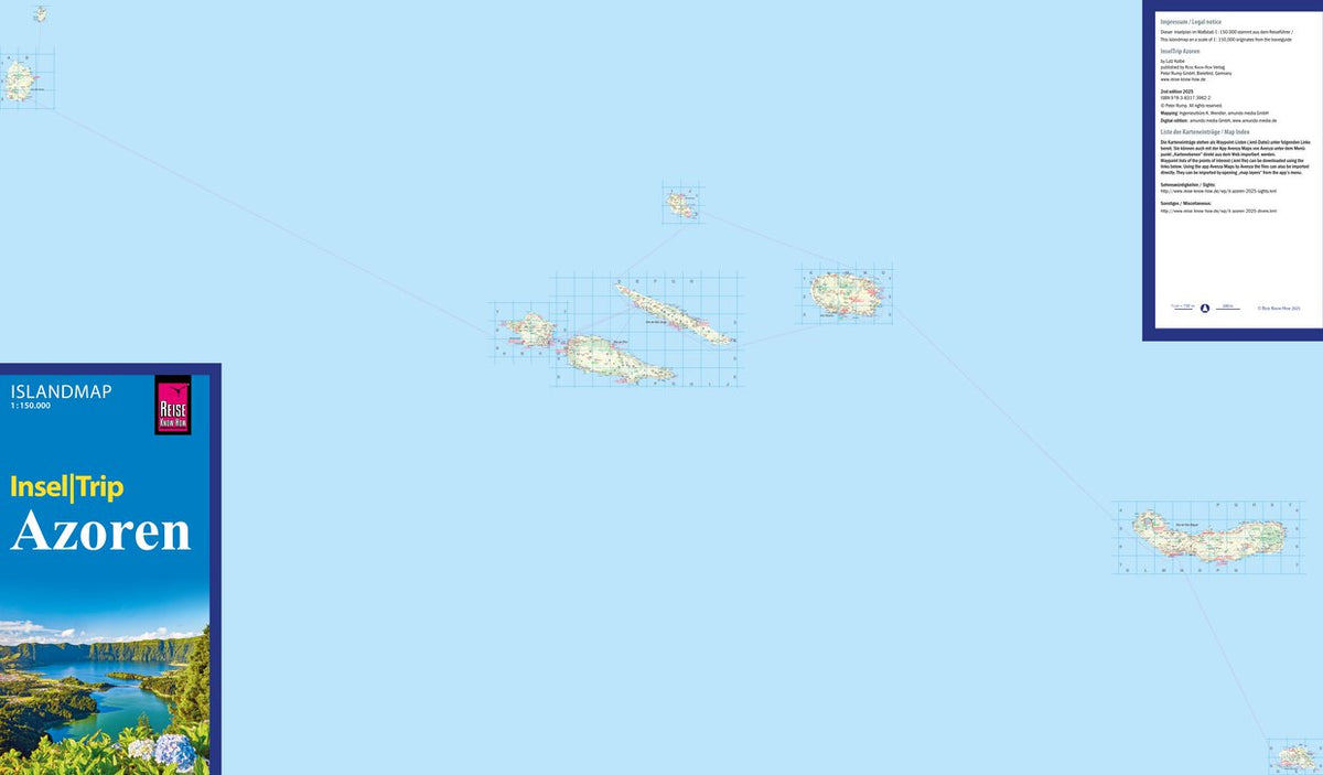 Islandmap Azores 2025 Map by Reise Know-How Verlag Peter Rump GmbH ...