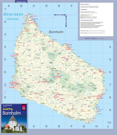 Reise Know-How Verlag Peter Rump GmbH Islandmap Bornholm 2020 digital map
