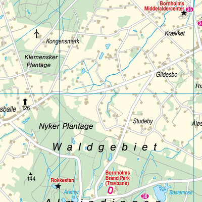 Reise Know-How Verlag Peter Rump GmbH Islandmap Bornholm 2020 digital map