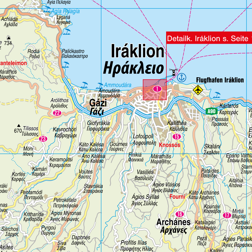 Islandmap Crete 2026 Map by Reise Know-How Verlag Peter Rump GmbH ...