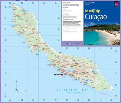 Reise Know-How Verlag Peter Rump GmbH Islandmap Curacao 2019 digital map