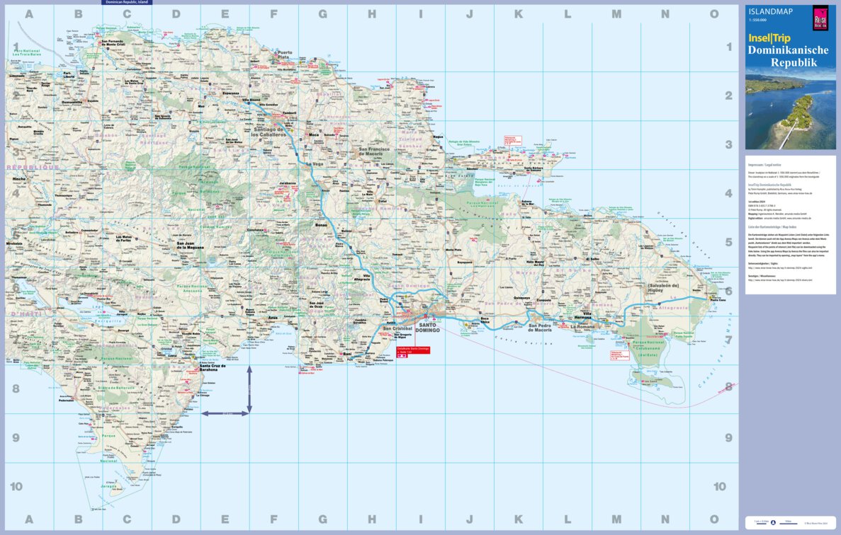 Islandmap Dominican Republic 2024 Map by Reise Know-How Verlag Peter ...