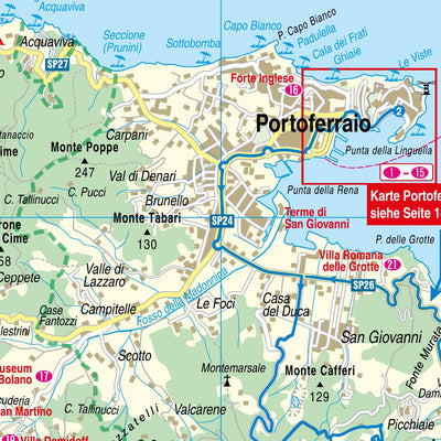 Reise Know-How Verlag Peter Rump GmbH Islandmap Elba 2019 digital map