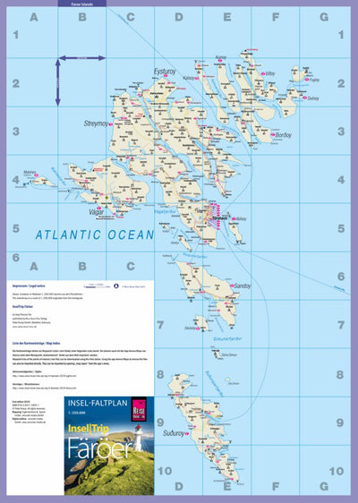 Reise Know-How Verlag Peter Rump GmbH Islandmap Faroe Islands 2019 digital map