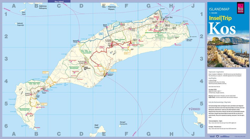 Koster Map.pdf Islandmap Kos 2025 Map by Reise Know-How Verlag Peter Rump GmbH ...