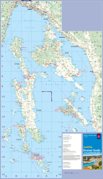 Reise Know-How Verlag Peter Rump GmbH Islandmap Kvarner 2024 digital map