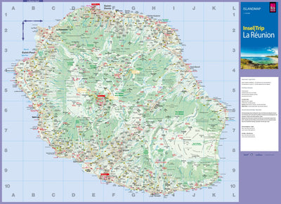 Reise Know-How Verlag Peter Rump GmbH Islandmap La Reunion 2023 digital map