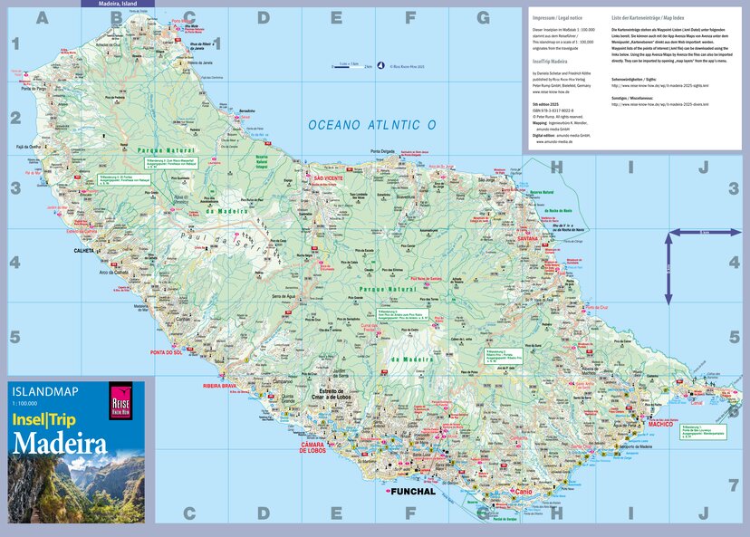 Islandmap Madeira 2025 Map by Reise Know-How Verlag Peter Rump GmbH ...
