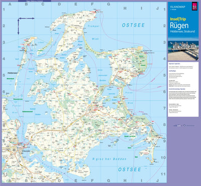Reise Know-How Verlag Peter Rump GmbH Islandmap Ruegen 2020 digital map