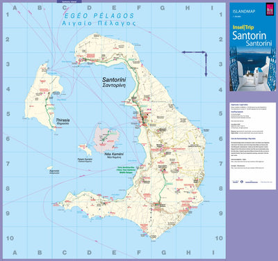 Reise Know-How Verlag Peter Rump GmbH Islandmap Santorini 2020 digital map