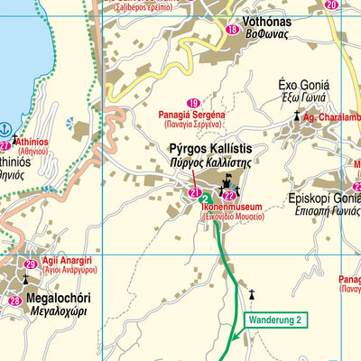 Reise Know-How Verlag Peter Rump GmbH Islandmap Santorini 2020 digital map