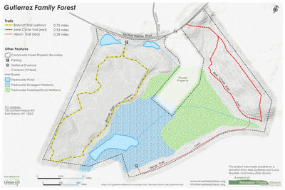 Rensselaer Plateau Alliance Gutierrez Family Forest digital map