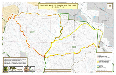 Godwin Trail Loops One-Day Hike Map Preview 1