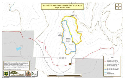 High Knob One-Day Hike Map Preview 1