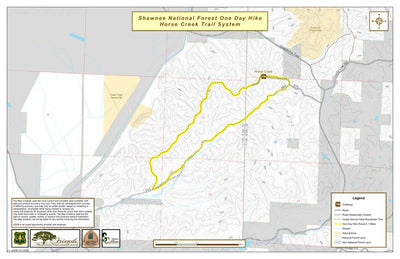 Horse Creek One-Day Hike Map Preview 1