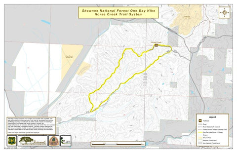 Horse Creek One-Day Hike Map Preview 1