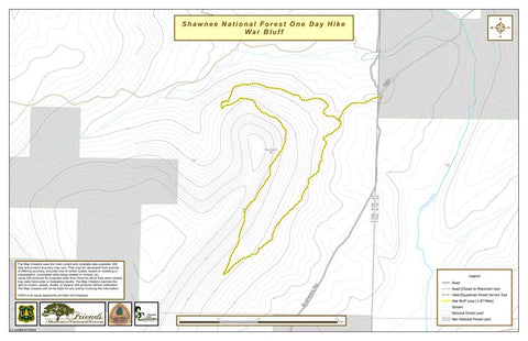 War Bluff One-Day Hike Map Preview 1