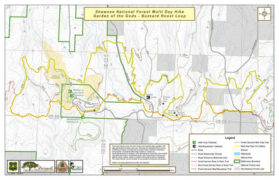 River to River Trail Society Garden of the Gods Buzzard Roost Multi-Day Hike digital map