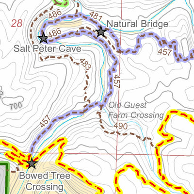 River to River Trail Society Lusk Creek Multi-Day Hike digital map