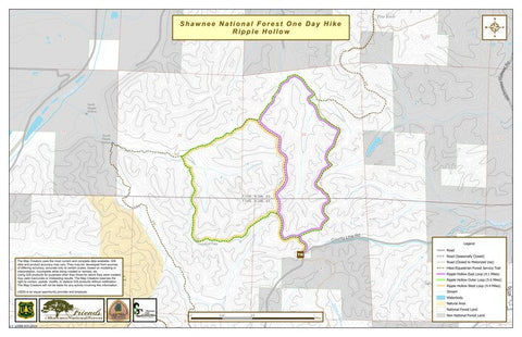Ripple Hollow One-Day Hike Map Preview 1