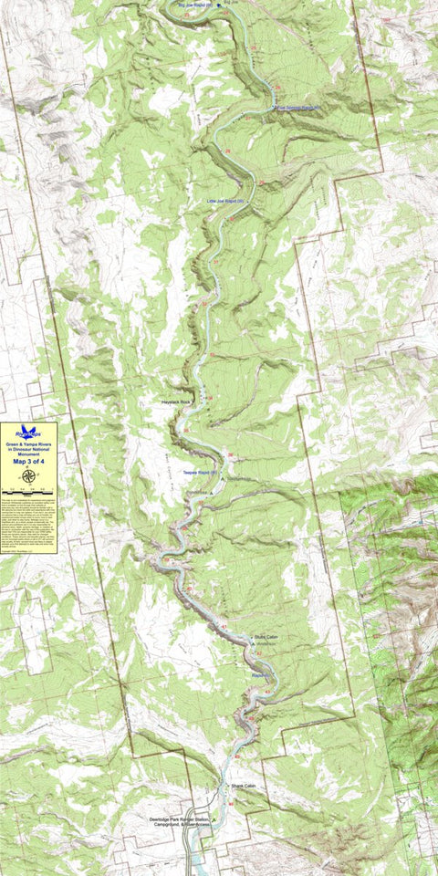 RiverMaps, LLC RiverMaps - Dinosaur National Monument (Map 3) digital map