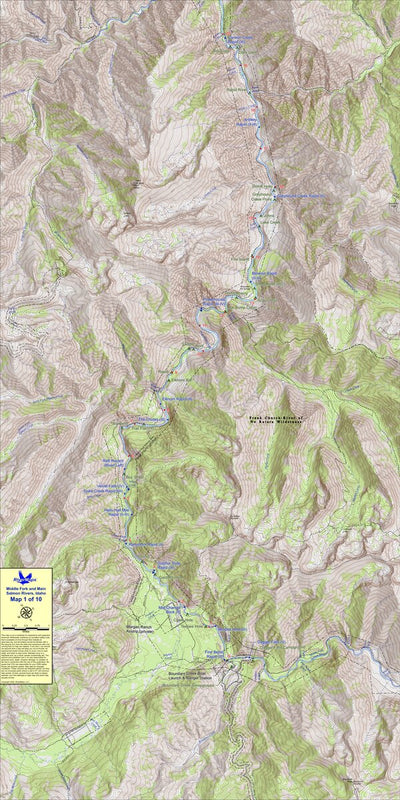 RiverMaps - Middle Fork & Main Salmon (Map 1) Preview 1