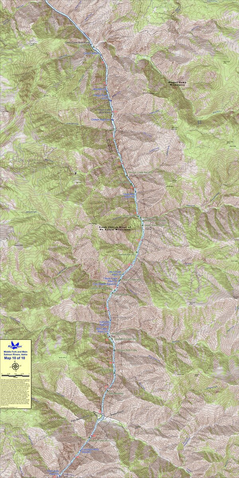 RiverMaps - Middle Fork & Main Salmon (Map 10) Preview 1