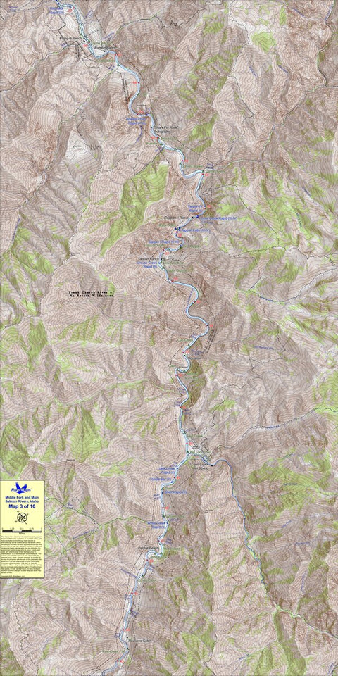 RiverMaps - Middle Fork & Main Salmon (Map 3) Preview 1