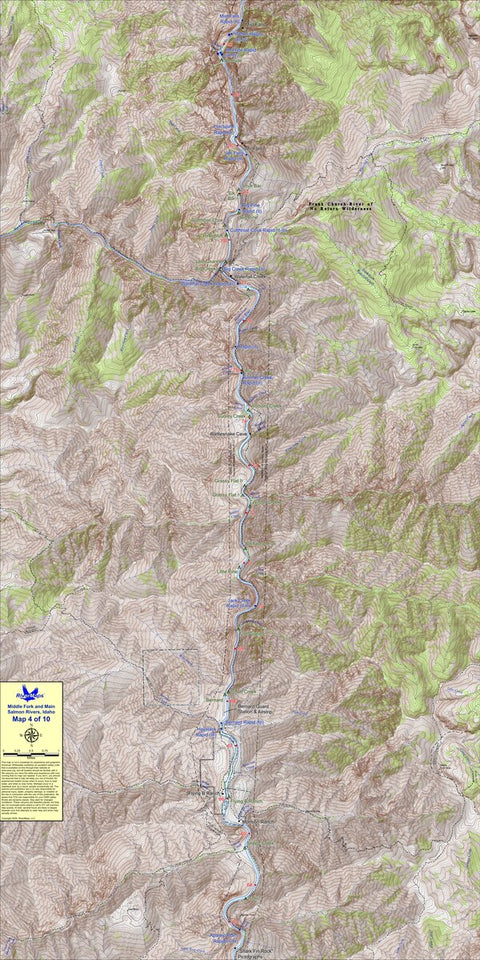 RiverMaps - Middle Fork & Main Salmon (Map 4) Preview 1