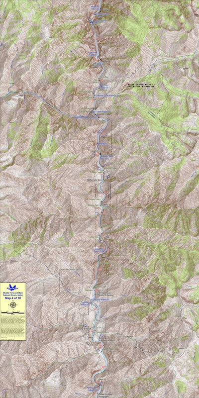 RiverMaps - Middle Fork & Main Salmon (Map 4) Preview 1
