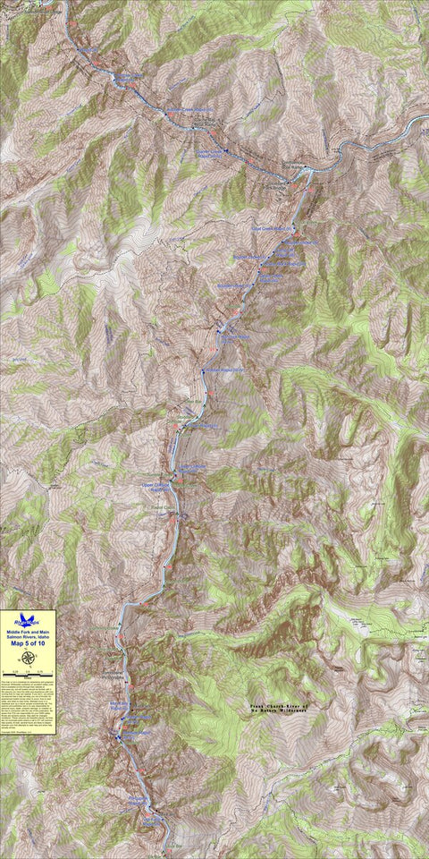 RiverMaps - Middle Fork & Main Salmon (Map 5) Preview 1